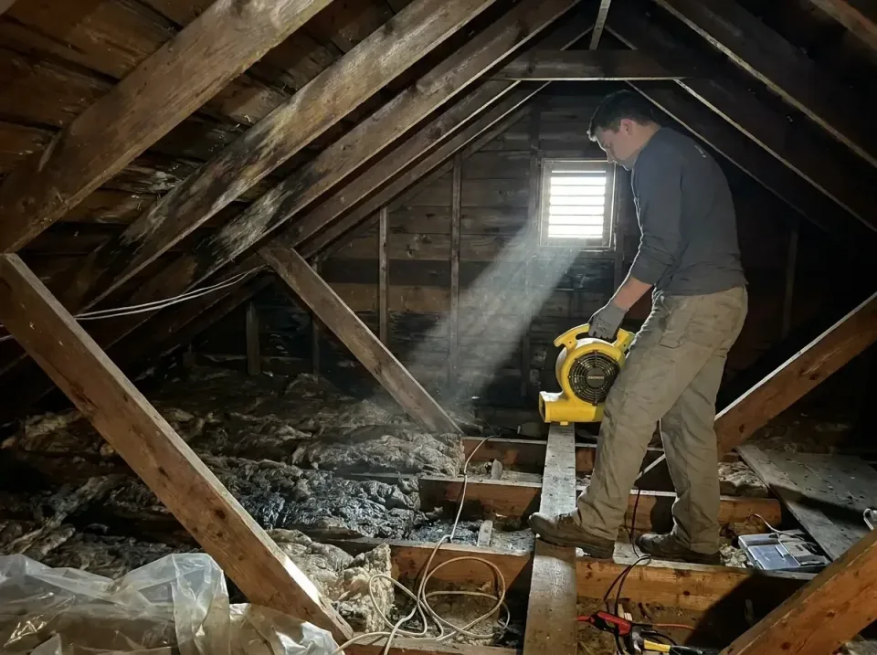attic-water-damage-drying-proc-007 — frequently asked questions, Emergency Water Extraction & 24/7 Flood Response in Newport…